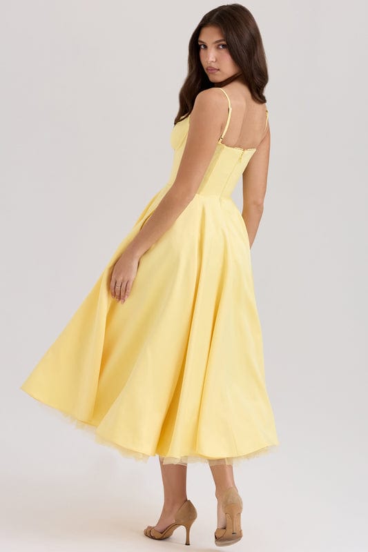 Celeste Corset-Style Sleeveless Midi Dress