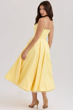 Celeste Corset-Style Sleeveless Midi Dress