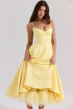 Celeste Corset-Style Sleeveless Midi Dress