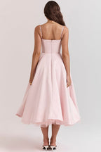 Celeste Corset-Style Sleeveless Midi Dress