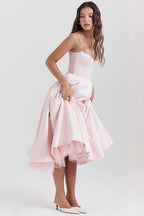 Celeste Corset-Style Sleeveless Midi Dress