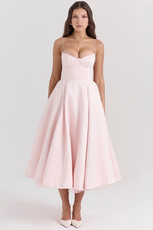 Celeste Corset-Style Sleeveless Midi Dress