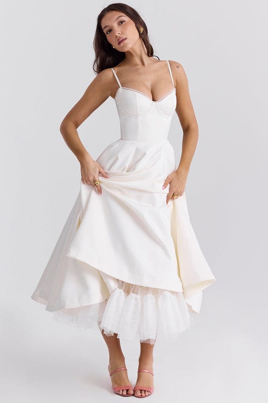 Celeste Corset-Style Sleeveless Midi Dress