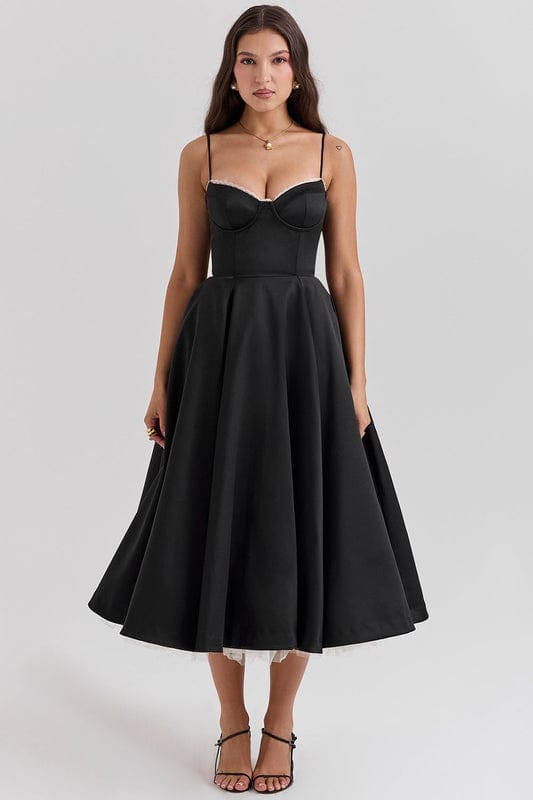 Celeste Corset-Style Sleeveless Midi Dress