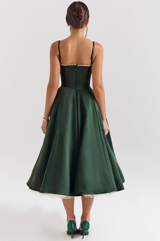 Celeste Corset-Style Sleeveless Midi Dress