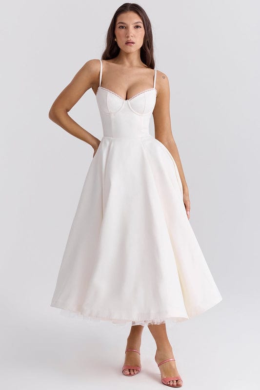 Celeste Corset-Style Sleeveless Midi Dress