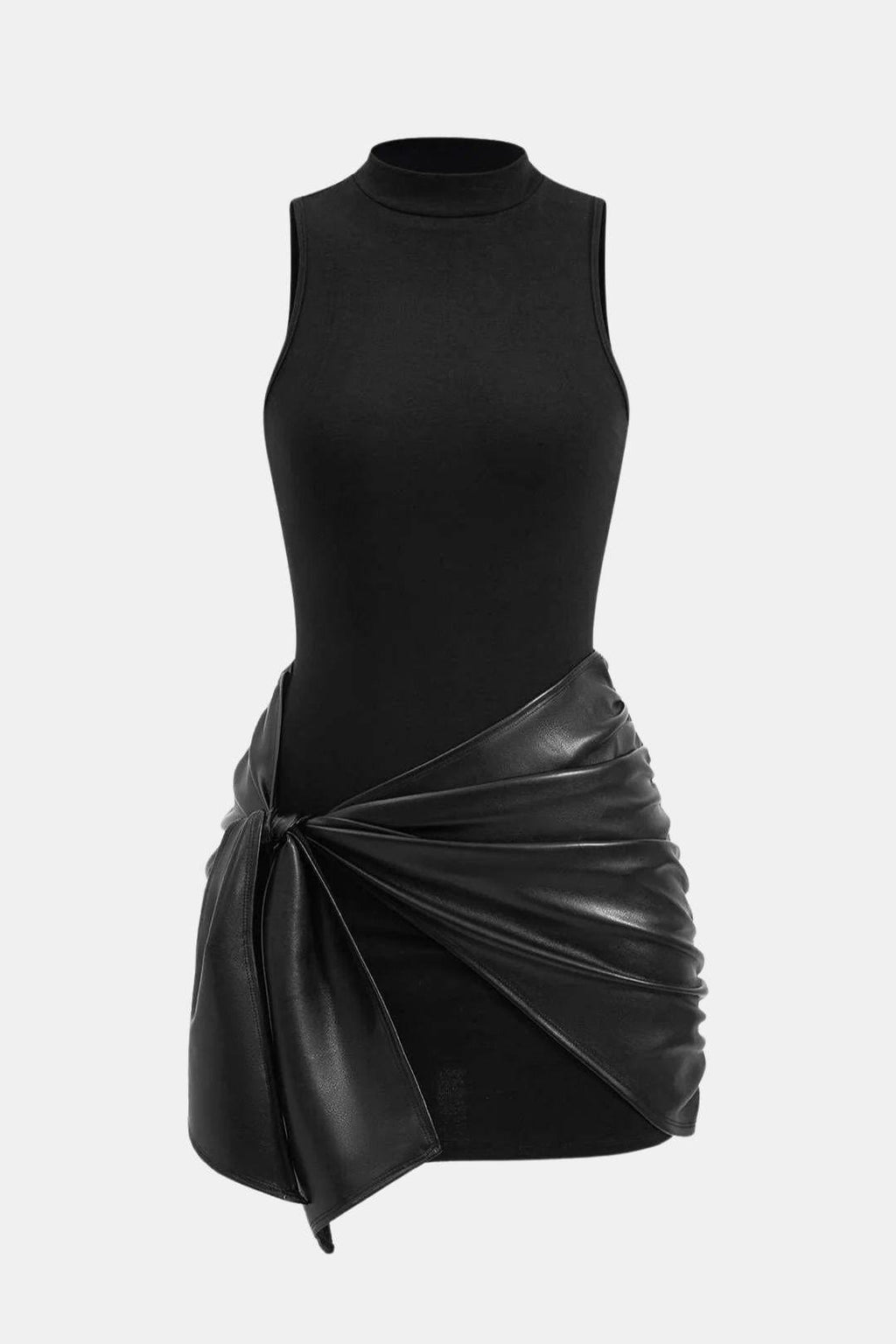 Ivy Tie Front Sleeveless Mini Dress