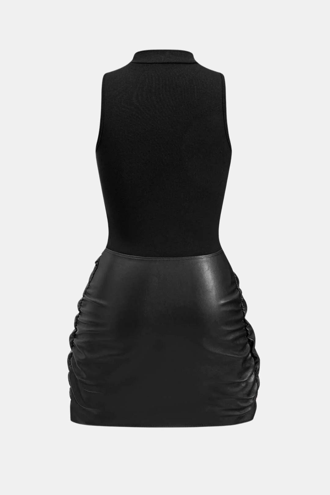 Ivy Tie Front Sleeveless Mini Dress