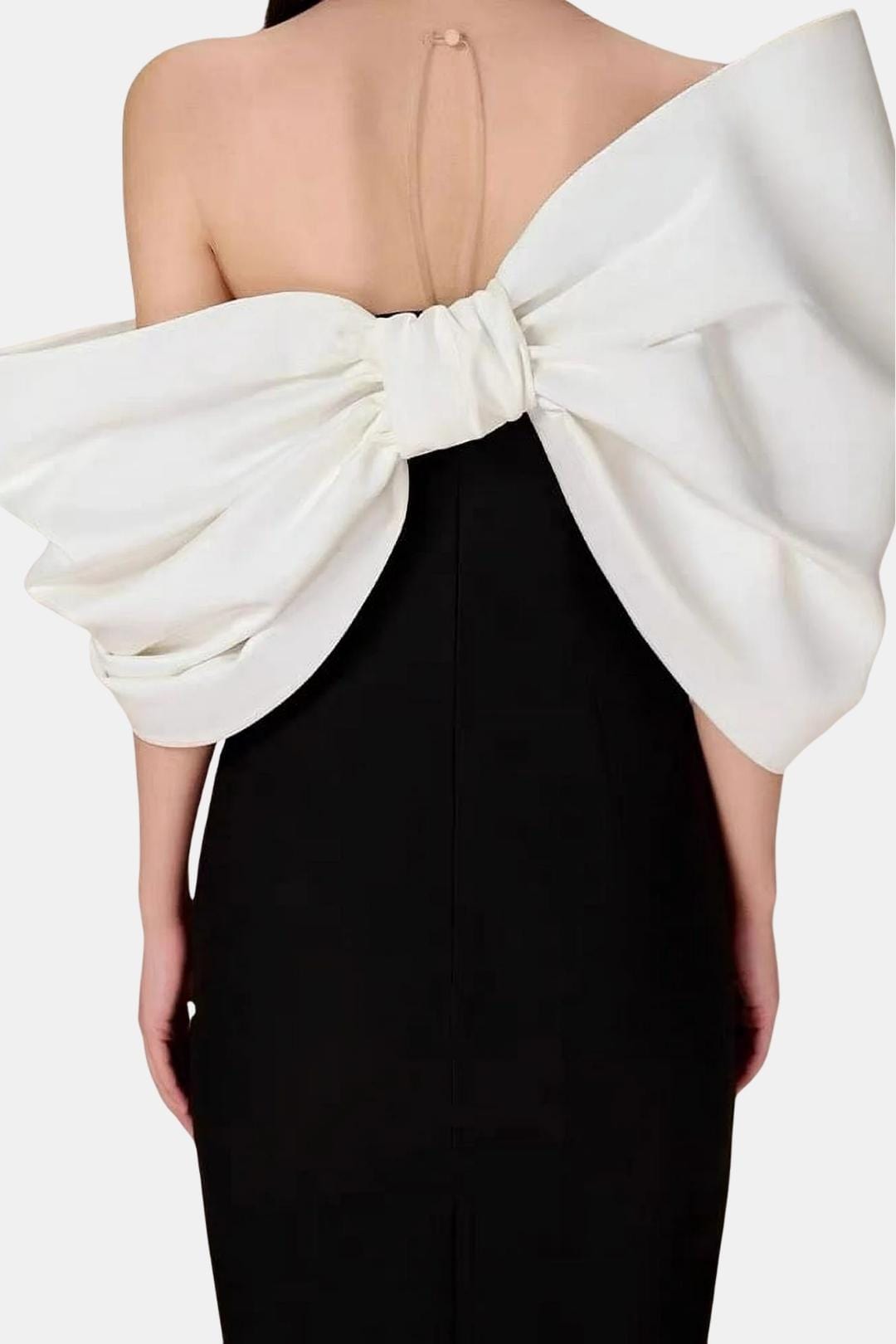 Valentina Bowknot Contrast Midi Dress